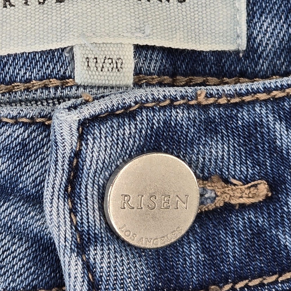 Risen Los Angeles High Rise Wide Leg Jeans Women's Size 11/30 - Picture 11 of 14